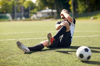 make injury prevention cards for footballers