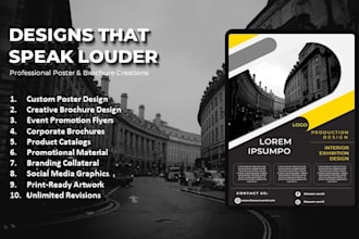 provide you a professional and attractive flyers and poster