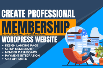 create professional membership website with wordpress premium theme and plugins