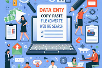 data entry services PDF to word, typing work data collection
