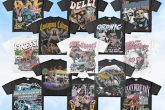 make streetwear tshirt design for your brand