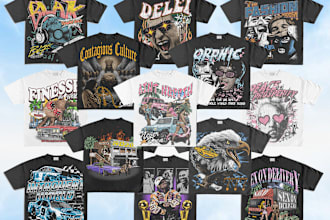 create streetwear tshirt design for you clothing