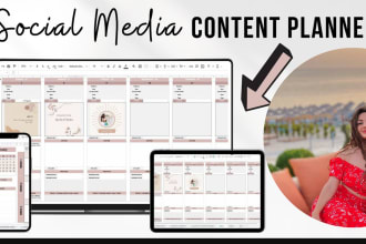 do content schedule plan for your instagram, tiktok, facebook