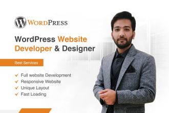 design and develop a responsive wordpress website