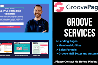 create landing page and sales funnels in groove pages