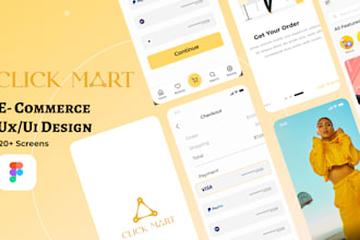 do uxui mobile design , website design for you with figma,xd