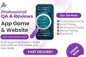 do expert QA manual testing and report bugs for app, website, game, or software
