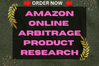 do amazon fba online arbitrage product research