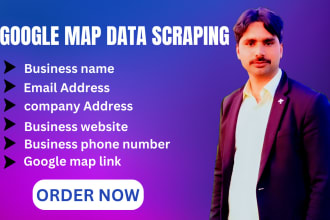 scrape google map business data with emails