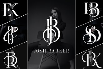 do luxury fashion clothing brand, urban and monogram logo design