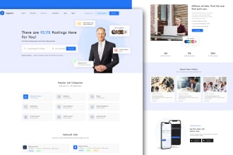 design professional web landing page UI UX design with figma