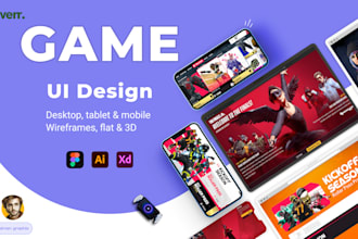 be your modern game UI and assets designer