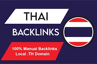 build DR high quality thailand dofollow backlinks for thai off page seo