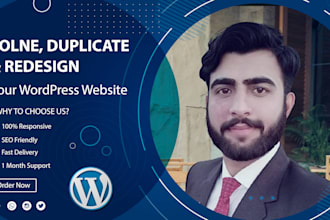clone website redesign duplicate to wordpress