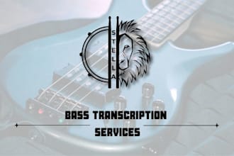 do a bass transcription of your favourite song  in one day