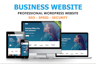 make a fast loading wordpress business website under 2 hours