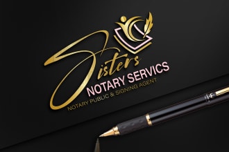 design photography logo watermark or signature notary