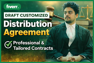 draft customized distributor, reseller and supply agreement for your business