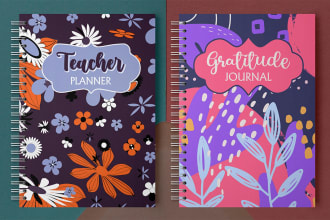 design KDP low content book cover for amazon KDP