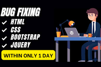 do HTML CSS bootstrap bug fixing, fix responsive issue