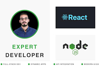 be your node js react js full stack developer build website