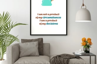 design custom printable motivational wall art for etsy