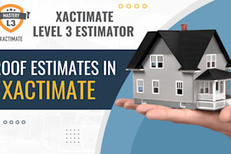 write xactimate roof estimate with sketch