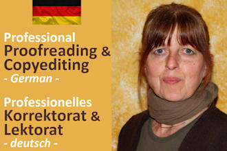 proofread, copyedit and revise your german text or website