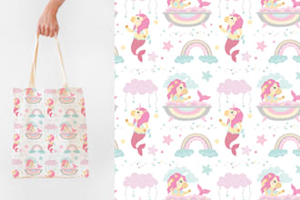 cute vector seamless pattern