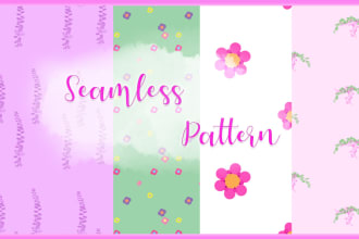 create seamless patterns of any design