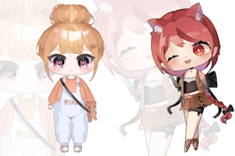 draw cute anime chibi art illustration