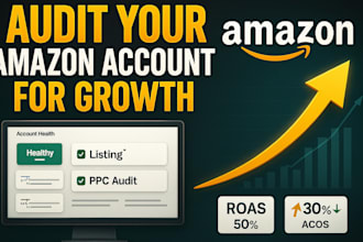 audit your amazon account, listings, and PPC for growth