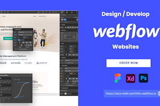 design and develop responsive webflow websites