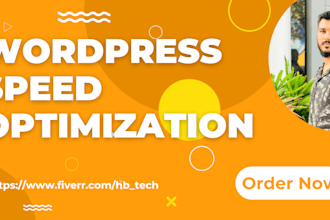 do wordpress page speed optimization and speed up wordpress website