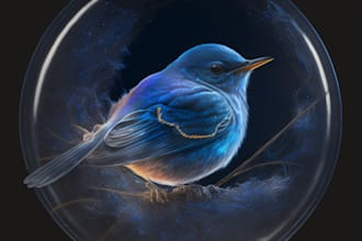 create a custom realistic art of your pet or animal