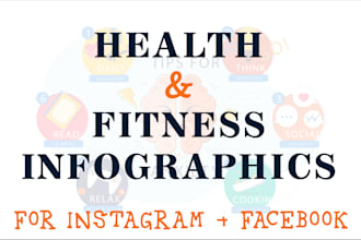 design health and fitness infographics