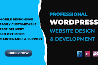 design and develop wordpress websites