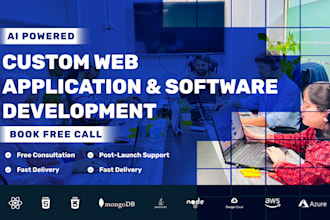 develop a web application, be an ai powered software developer, and build saas