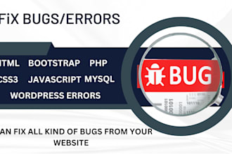 do fix any html, css, php, sql and js tasks or errors