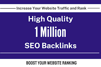 do create SEO backlinks for website ranking