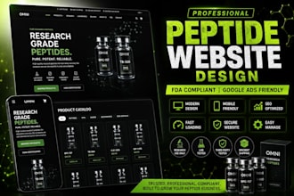 build fda compliant woocommerce research peptide website