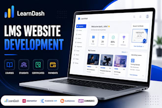 build learndash elearning wordpress website or lms