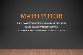 be your private tutor for mathematics