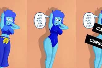draw art nsfw and sfw cartoon, oc, etc