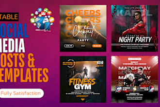design,recreate professional,catchy social media posts,ads,canva template,flyers