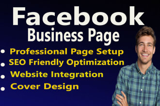 do facebook business page create,setup and optimize