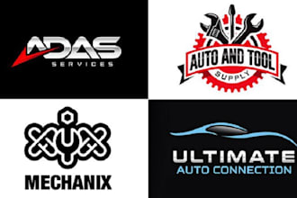make a custom automotive logo in very express delivery