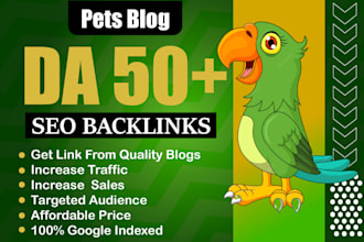 do high authority da 50 guest post on pet blog
