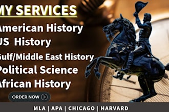 do expert analysis on american, US, middle east history, and political science