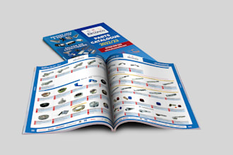 professional graphic design for product catalogs, brochures, booklets, flyers